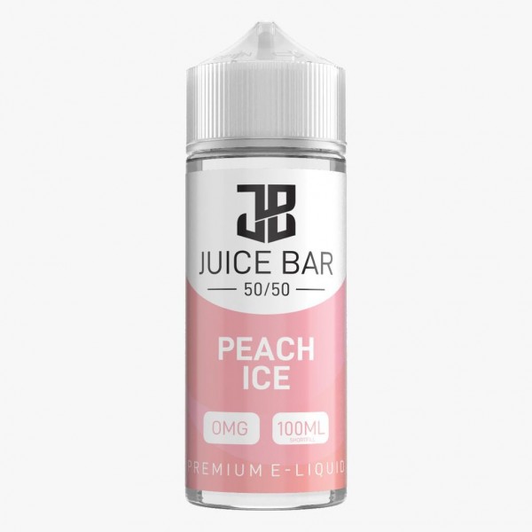 PEACH ICE E LIQUID BY JUICE BAR 100ML 50VG