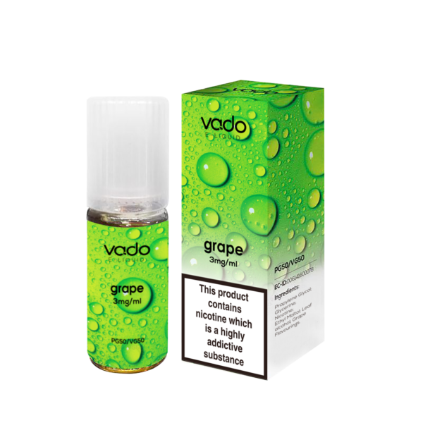 GRAPE E LIQUID BY VADO 10ML- X10 X20 X50