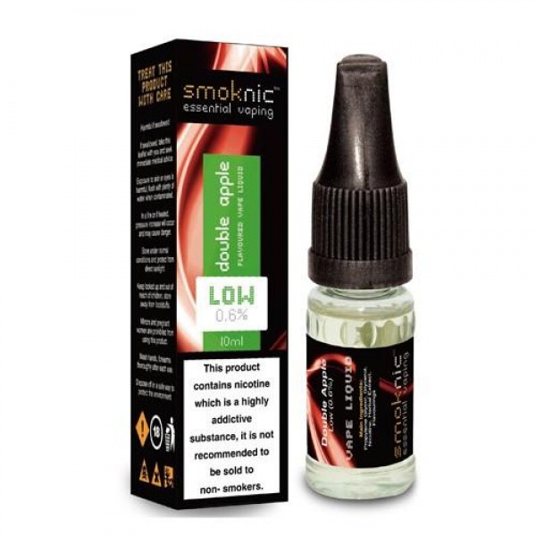 DOULBE APPLE E LIQUID BY SMOKNIC 10ML 70VG