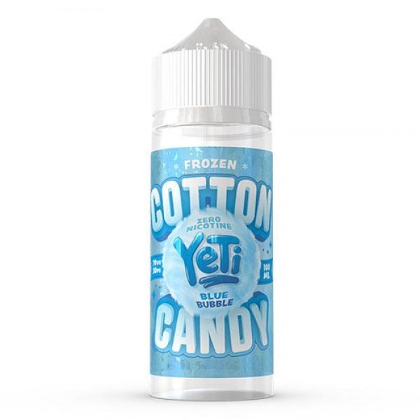 FROZEN COTTON CANDY BLUE BUBBLE E-LIQUID BY YETI 100ML 70VG