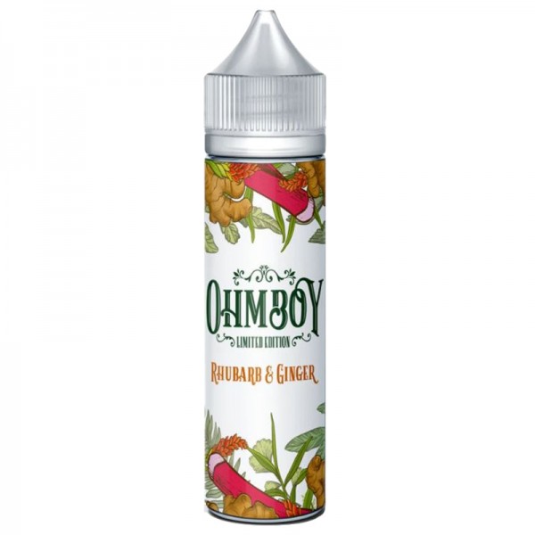 OHM BOY LIMITED EDITION RHUBARB & GINGER E-LIQUID SHORTFILL 50ML & 100ML