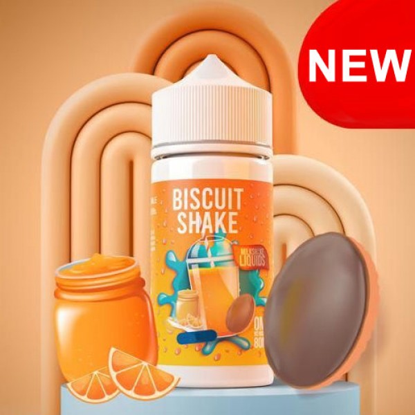 JAFFY BISCUIT SHAKE E LIQUID BY MILKSHAKE LIQUIDS 80ML 70VG