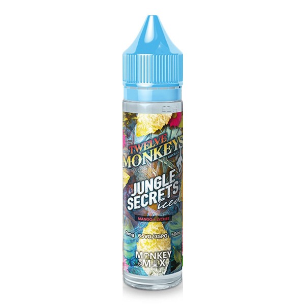 JUNGLE SECRETS ICED E LIQUID BY TWELVE MONKEYS 50ML 65VG