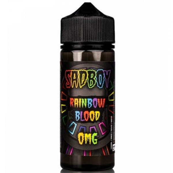 RAINBOW BLOOD E LIQUID BY SADBOY E LIQUID 100ML 75...