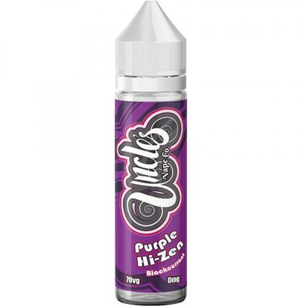 PURPLE HI-ZEN E LIQUID BY UNCLES VAPE CO 50ML 70VG