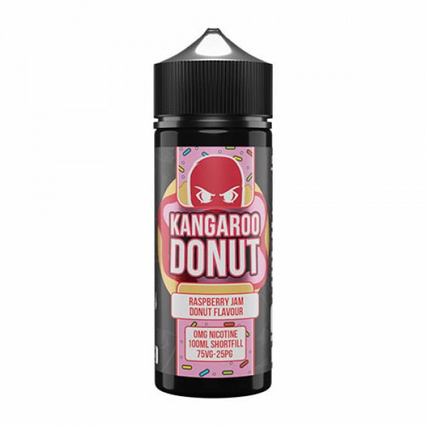 RASPBERRY JAM DONUT KANGAROO DONUT E LIQUID BY CLOUD THIEVES 100ML 75VG