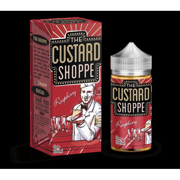 RASPBERRY E LIQUID BY THE CUSTARD SHOPPE 100ML 75V...