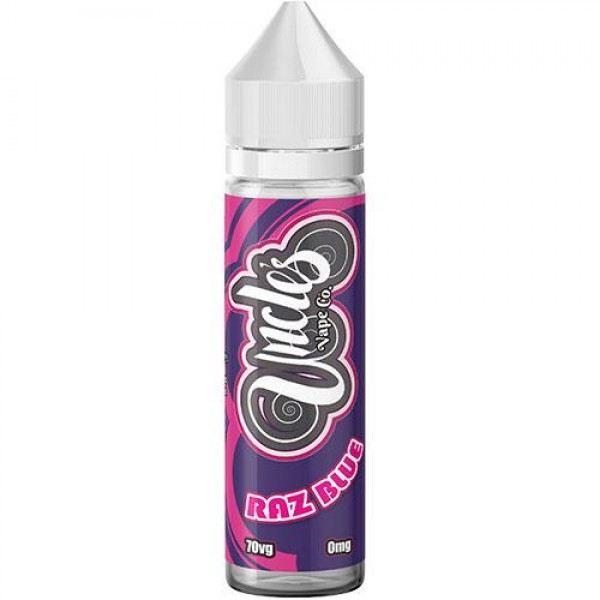 RAZ BLUE E LIQUID BY UNCLES VAPE CO 50ML 70VG