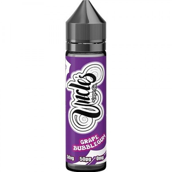 GRAPE BUBBLEGUM E LIQUID BY UNCLES VAPE CO 50ML 50...