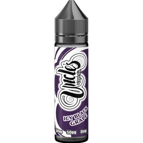 ICY BLACK GRAPE E LIQUID BY UNCLES VAPE CO 50ML 50...