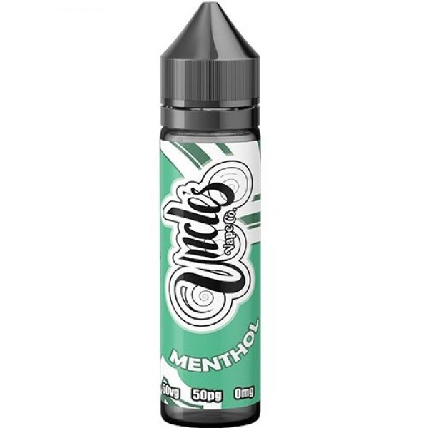 MENTHOL E LIQUID BY UNCLES VAPE CO 50ML 50VG