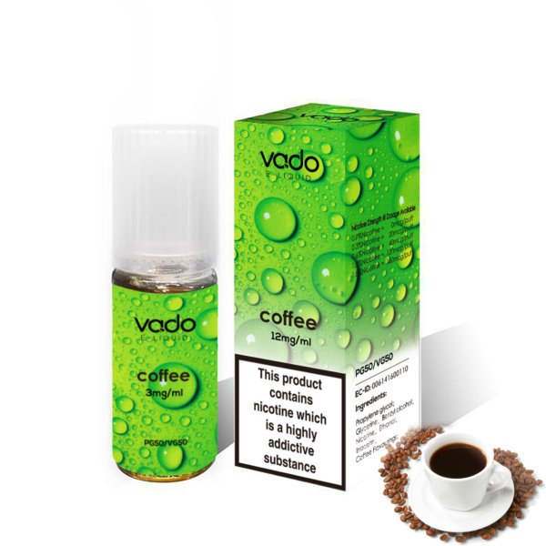 COFFEE E LIQUID BY VADO 10ML- X10 X20 X50