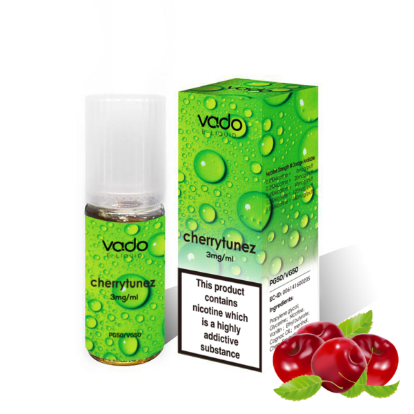 CHERRY TUNES E LIQUID BY VADO 10ML- X10 X20 X50