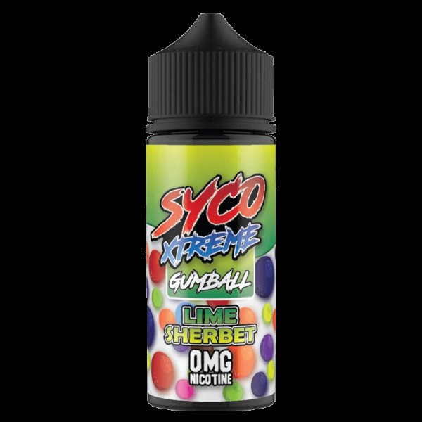 LIME SHERBET E LIQUID BY SYCO XTREME GUMBALL 100ML...