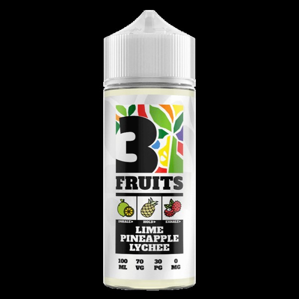 LIME PINEAPPLE LYCHEE E LIQUID BY 3 FRUITS 100ML 7...