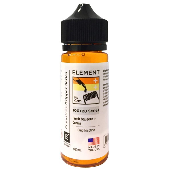 FRESH SQUEEZE + CREMA BY ELEMENT 100ML 80VG