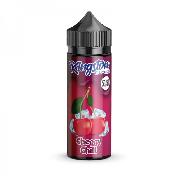 CHERRY CHILL E LIQUID KINGSTON 50/50 MENTHOL 100ML...