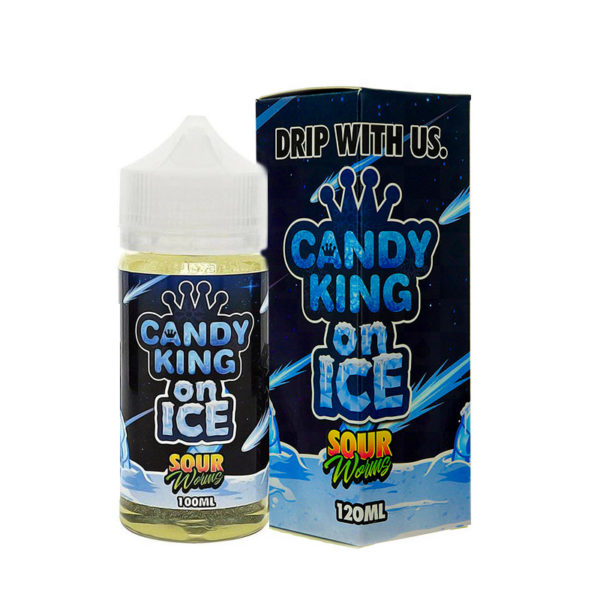 SOUR WORMS ON ICE E LIQUID BY CANDY KING 100ML 70V...