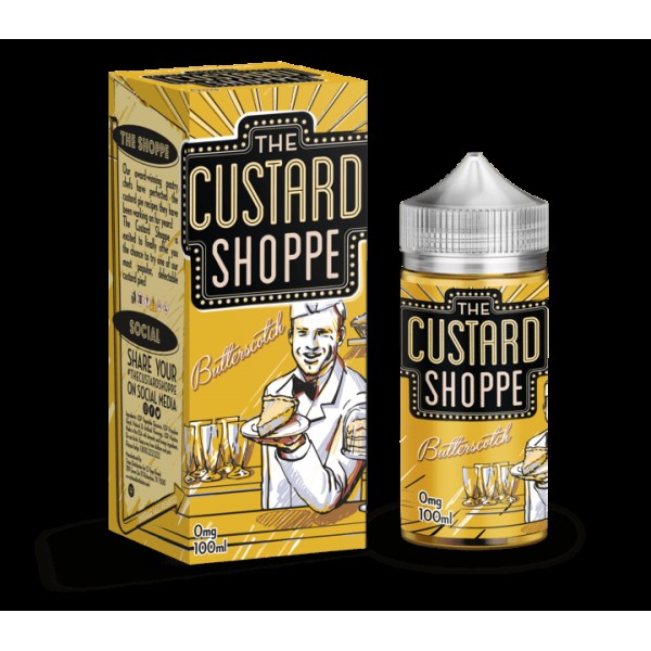 BUTTERSCOTCH E LIQUID BY THE CUSTARD SHOPPE 100ML 75VG