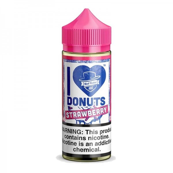 I LOVE DONUTS STRAWBERRY E LIQUID BY MAD HATTER 80...