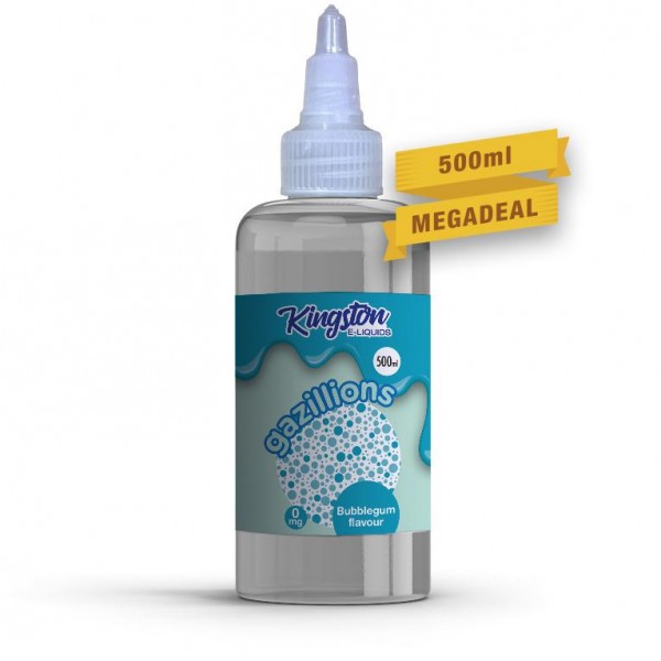 BUBBLEGUM E LIQUID KINGSTON GAZZILIONS 500ML 70VG