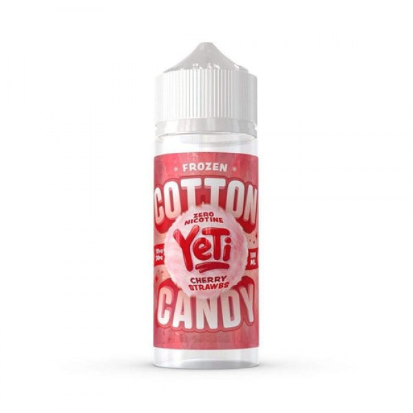 FROZEN COTTON CANDY CHERRY STRAWBS E-LIQUID BY YETI 100ML 70VG