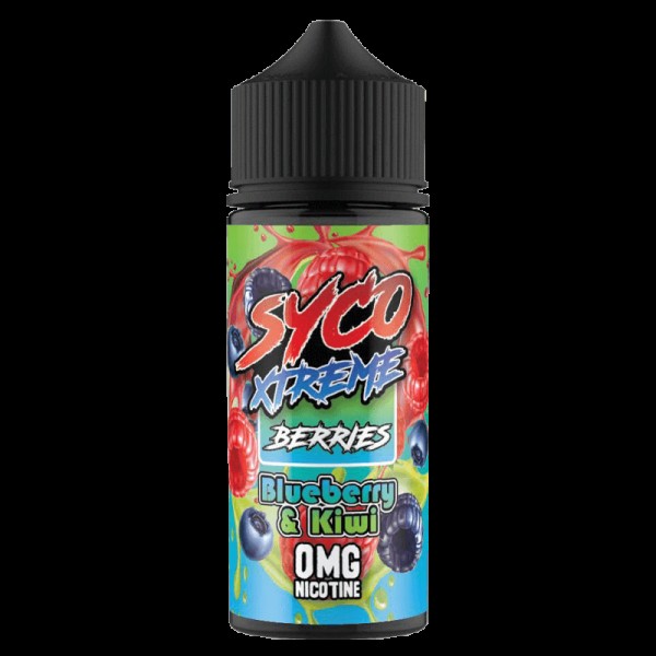 BLUEBERRY KIWI E LIQUID BY SYCO XTREME BERRIES 100...