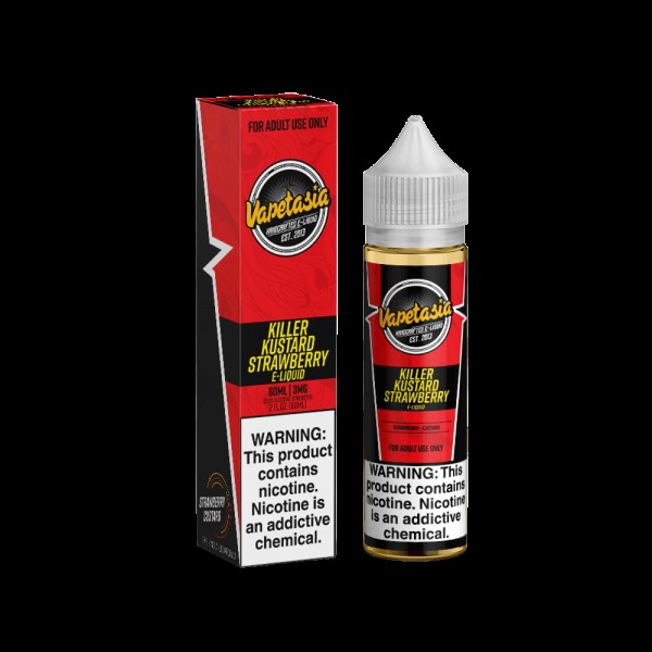 STRAWBERRY KILLER KUSTARD E LIQUID BY VAPETASIA 50...