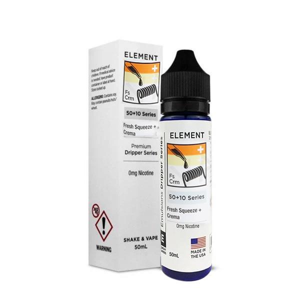 FRESH SQUEEZE + CREMA BY ELEMENT 50ML 80VG