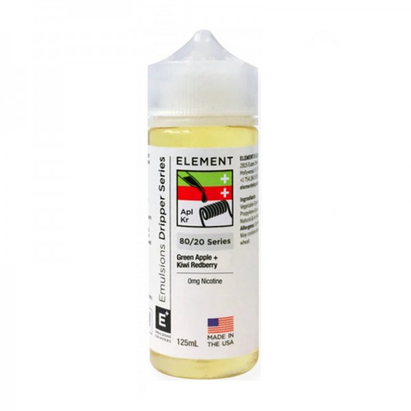 GREEN APPLE + KIWI REDBERRY BY ELEMENT 100ML 80VG