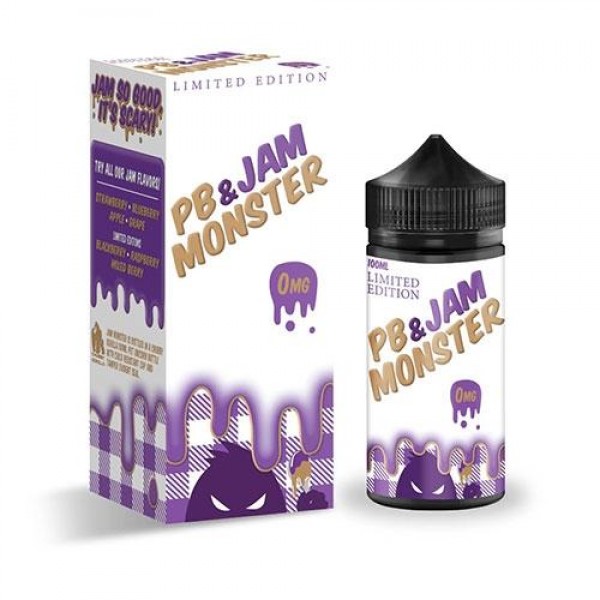 GRAPE LIMITED EDITION E LIQUID BY PB & JAM MONSTER 100ML 75VG