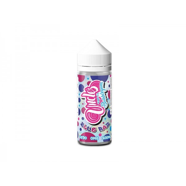 BLUE RAZ BUBBLEGUM E LIQUID BY UNCLES VAPE CO 100M...