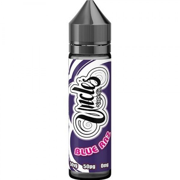 BLUE RAZ E LIQUID BY UNCLES VAPE CO 50ML 50VG