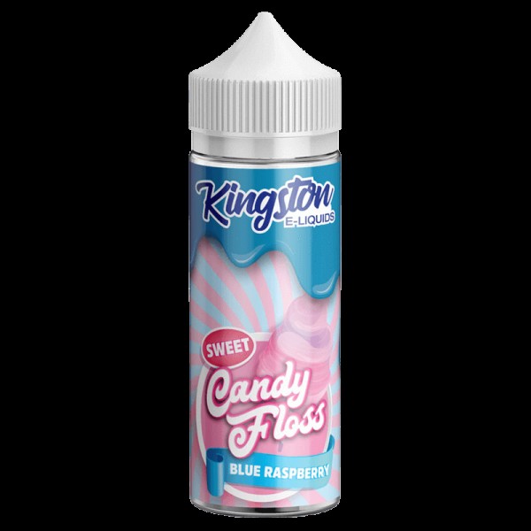 BLUE RASPBERRY E LIQUID KINGSTON CANDY FLOSS 100ML...