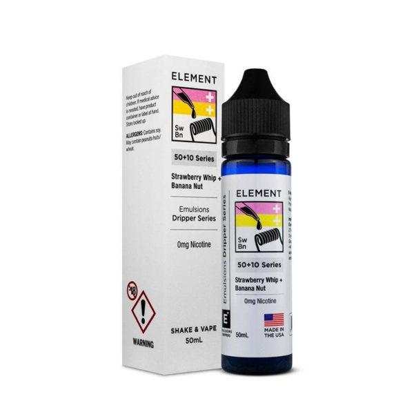 STRAWBERRY WHIP & BANANA NUT BY ELEMENT 50ML 8...