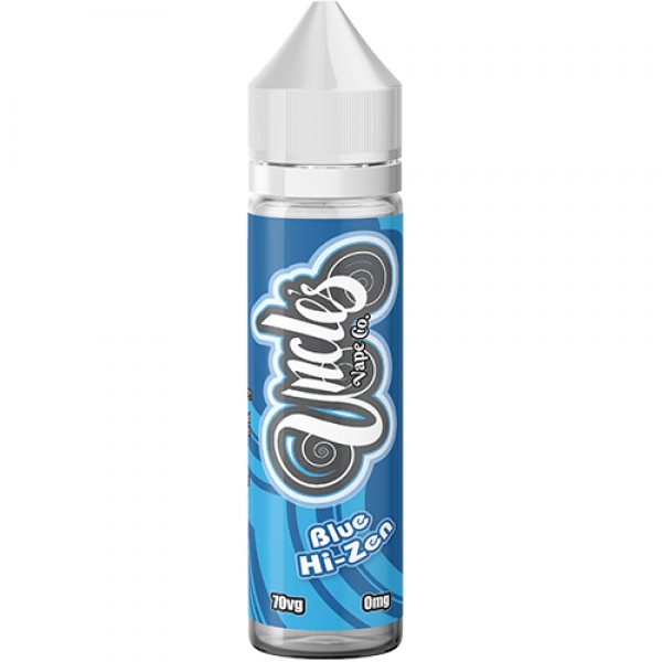 BLUE HI-ZEN E LIQUID BY UNCLES VAPE CO 50ML 70VG