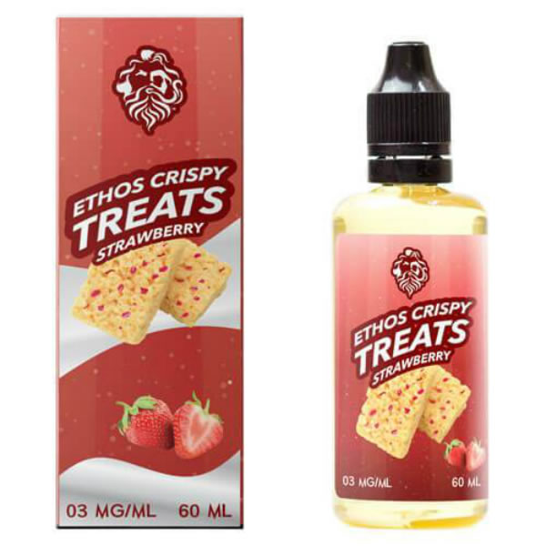STRAWBERRY CRISPY E LIQUID BY ETHOS - CRISPY TREAT...