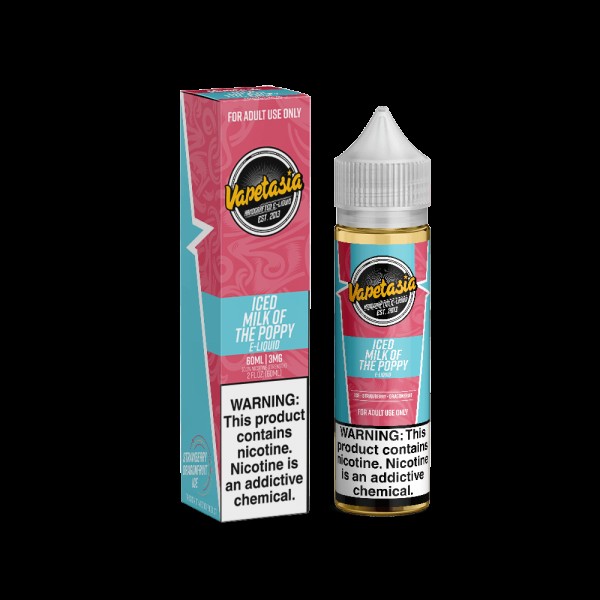 MILK OF THE POPPY ICED E LIQUID BY VAPETASIA 50ML ...