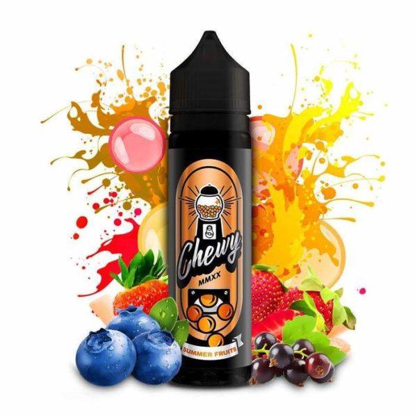 SUMMER FRUITS BUBBLEGUM E LIQUID BY CHEWY 50ML 80V...