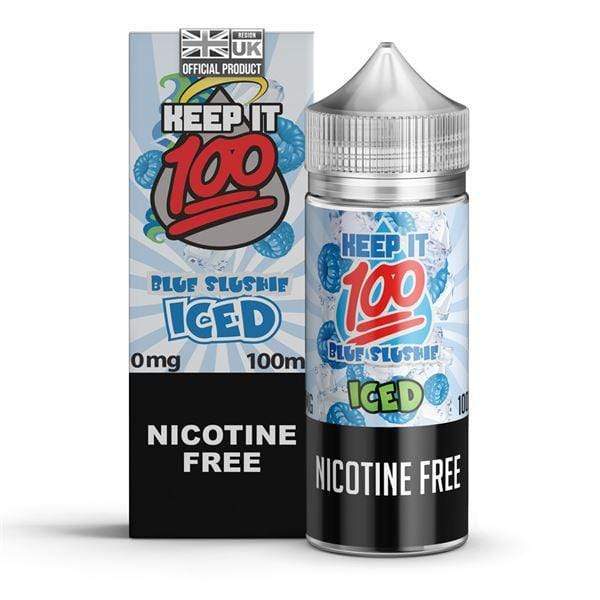 BLUE SLUSHIE ICED E LIQUID BY KEEP IT 100 100ML 70...