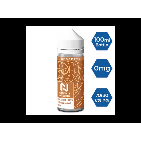 TOFFEE CARAMEL DONUT E LIQUID BY NICOHIT - DESSERT...