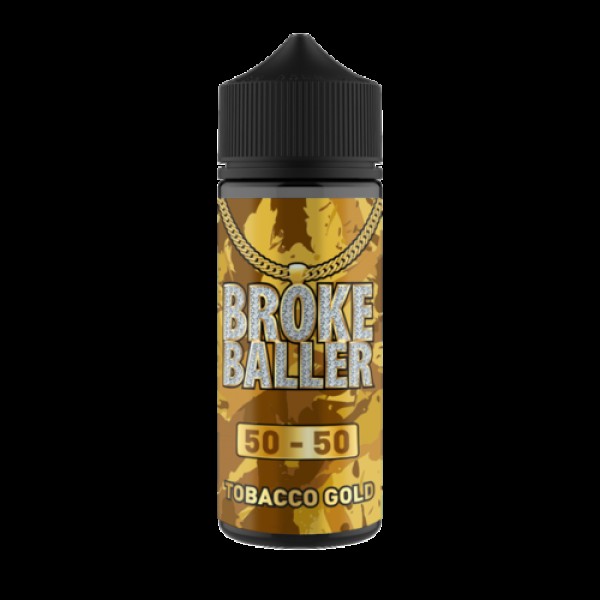 TOBACCO GOLD E LIQUID BY BROKE BALLER 100ML 50VG