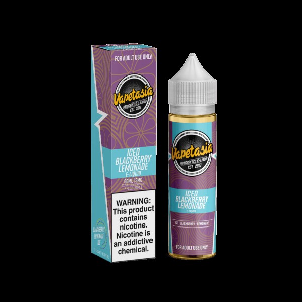 BLACKBERRY LEMONADE ICED E LIQUID BY VAPETASIA 50M...