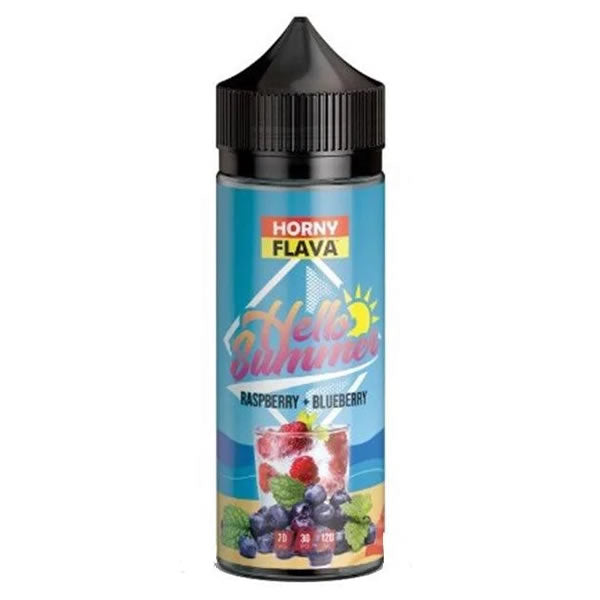 RASPBERRY BLUEBERRY THE SUMMER EDITION E LIQUID BY HORNY FLAVA 100ML 70VG