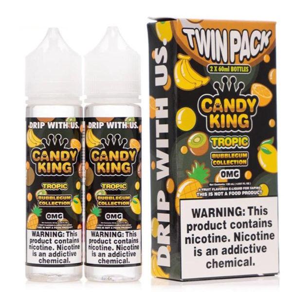 TROPIC E LIQUID BY CANDY KING BUBBLEGUM (2 X 50ML)...