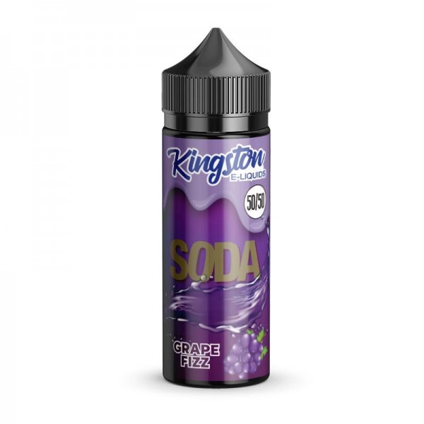 GRAPE FIZZ E LIQUID KINGSTON 50/50 SODA 100ML 50VG