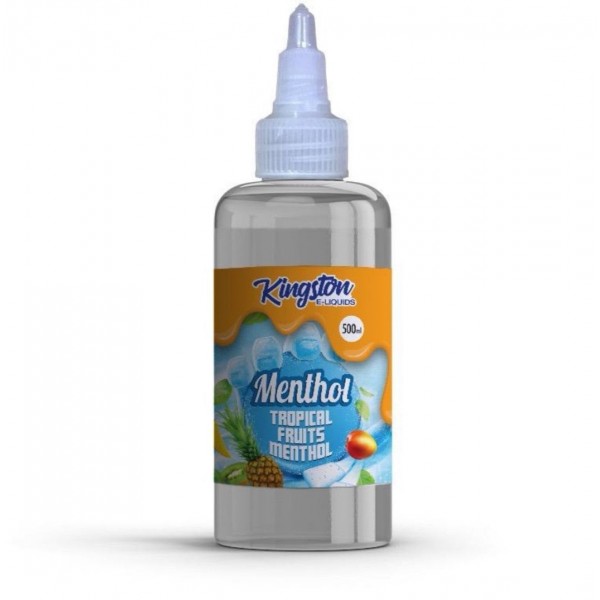 TROPICAL FRUITS MENTHOL E LIQUID KINGSTON 500ML 70VGR