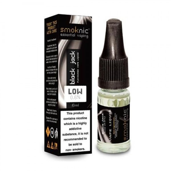 BLACK JACK E LIQUID BY SMOKNIC 10ML 70VG