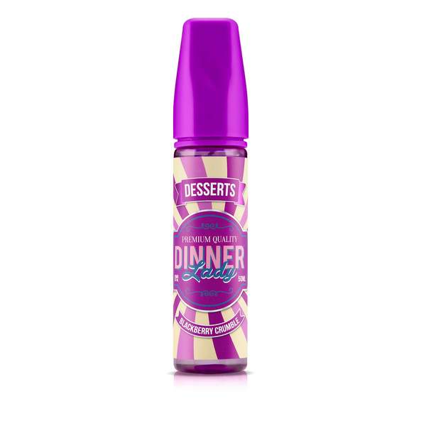 BLACKBERRY CRUMBLE E LIQUID BY DINNER LADY - DESSERTS 50ML 70VG