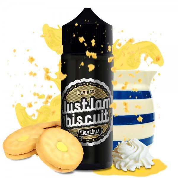 CUSTARD E LIQUID BY JUST JAM - BISCUIT 100ML 80VG